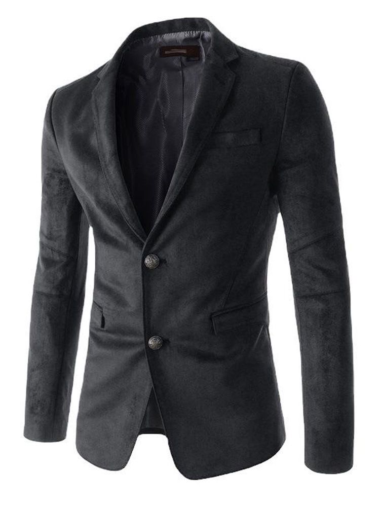 Plain Slim Pocket Leisure Blazer