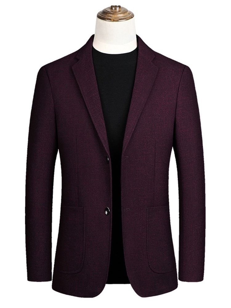 Smal Skårad Lapel Ol Blazer