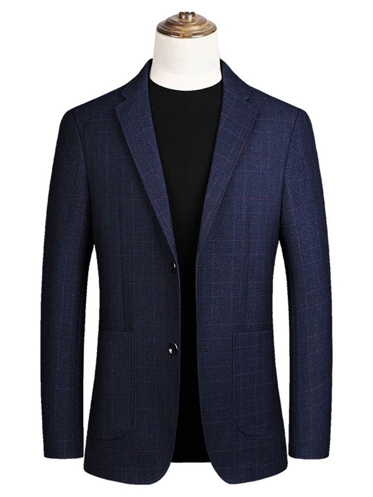 Smal Skårad Lapel Ol Blazer