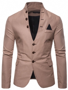 Ståkrage Slim Button Leisure Blazer