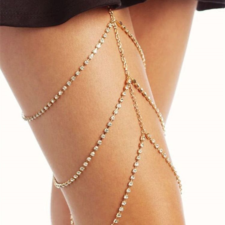 Vanlig Diamante Anklet (Bara 1 Bild)