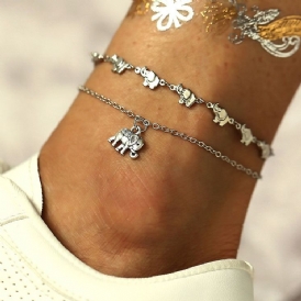 Vintage Unisex Elephant Anklet