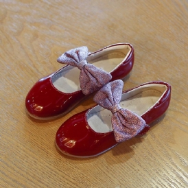 Bowknot Spring Round Toe Skor