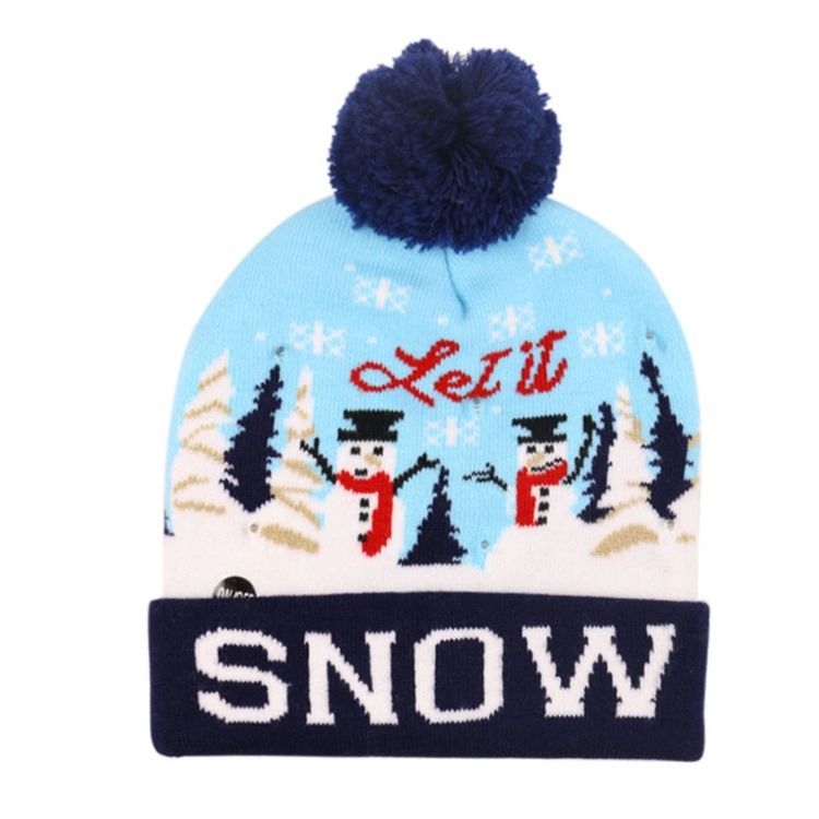 Christmas European Cartoon Stickad Hat