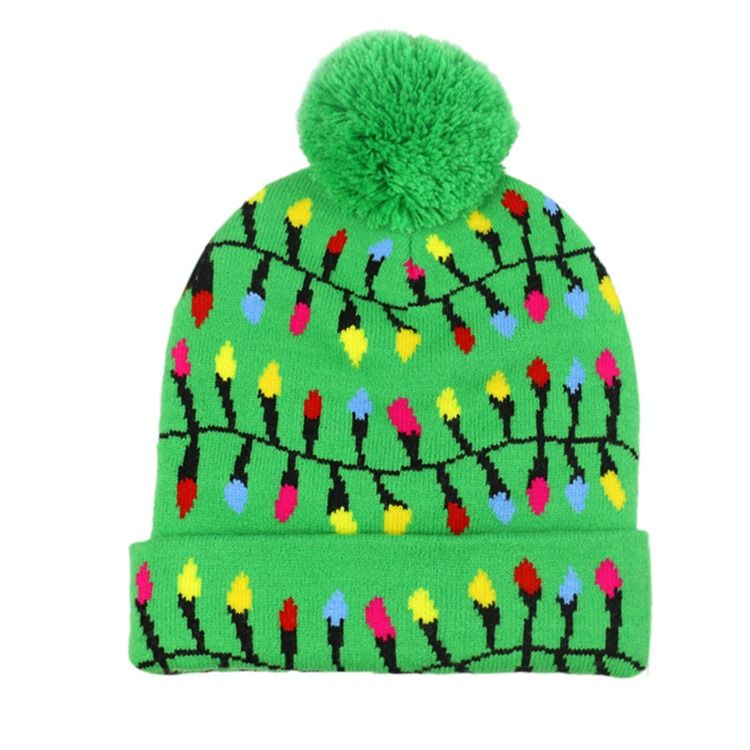 Christmas European Cartoon Stickad Hat