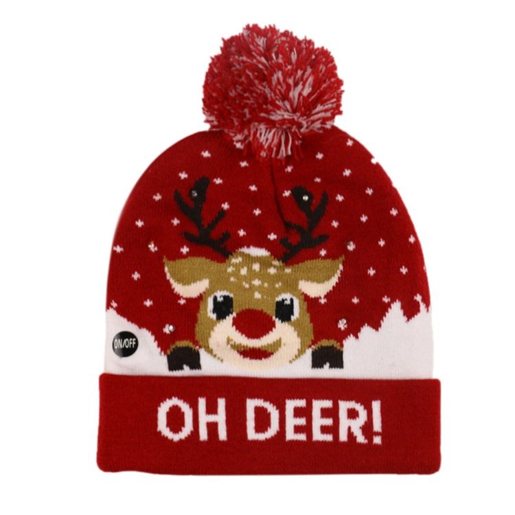 Christmas European Cartoon Stickad Hat