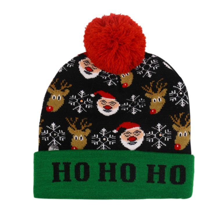 Christmas European Cartoon Stickad Hat