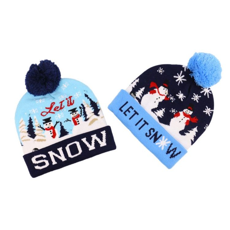 Christmas European Cartoon Stickad Hat