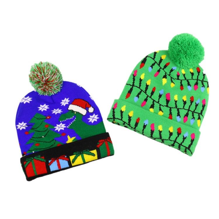 Christmas European Cartoon Stickad Hat