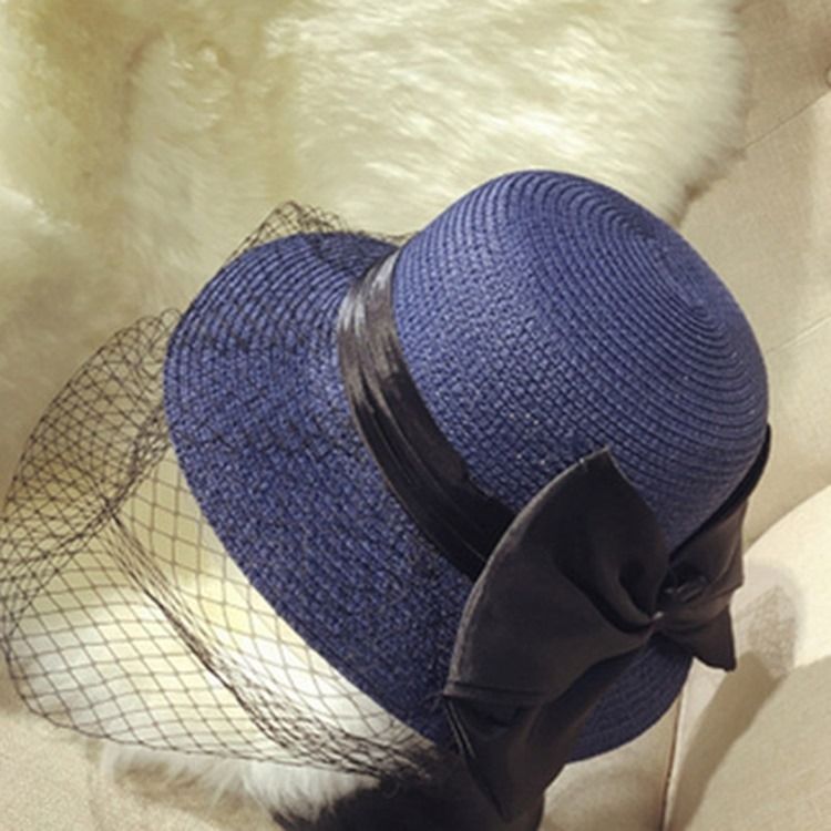 Mesh Halm Vanlig Sommarhatt