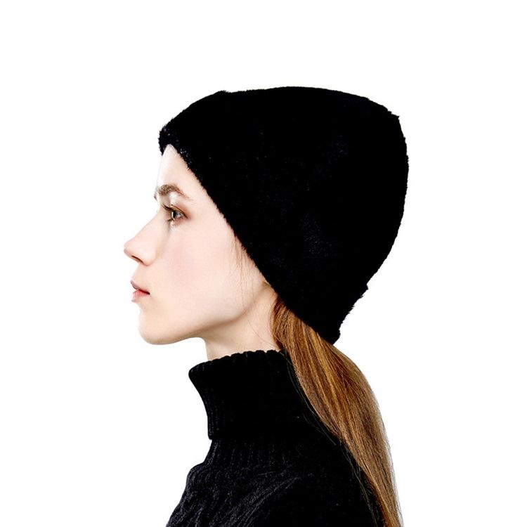 Stickad Mössa Cashmere Winter Vanliga hattar