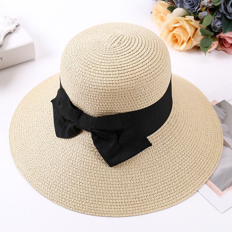 Straw Korean Plain Sommar Hat