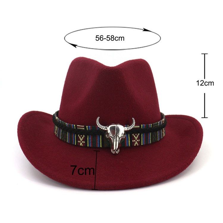 Ullblandningar Justerbar Cowboyhatt