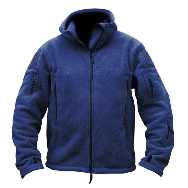 Hooded Plain Zipper Fall Zipper Jacka