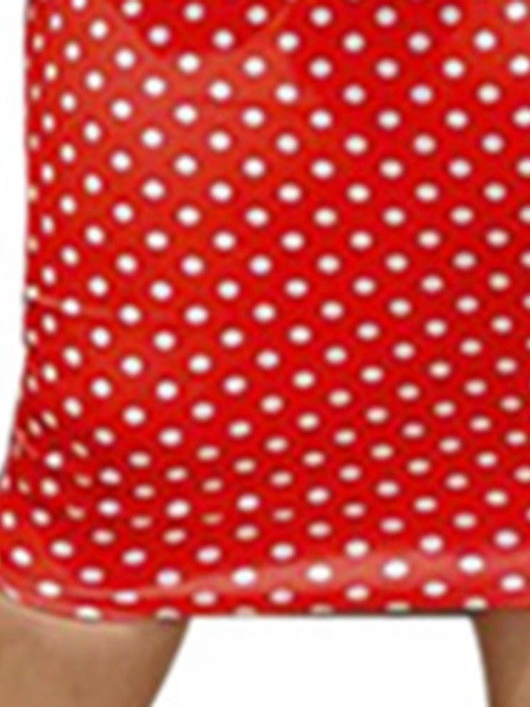 Pencil Off Shoulder Half Sleeve Polka Dots Klänning