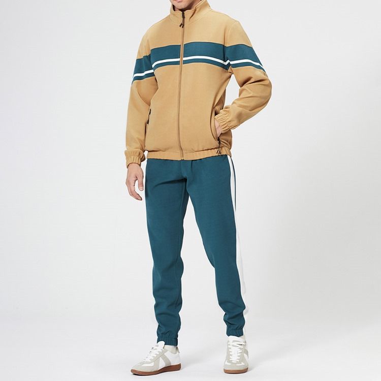 Casual Pants Color Block Mäns Vinteroutfit