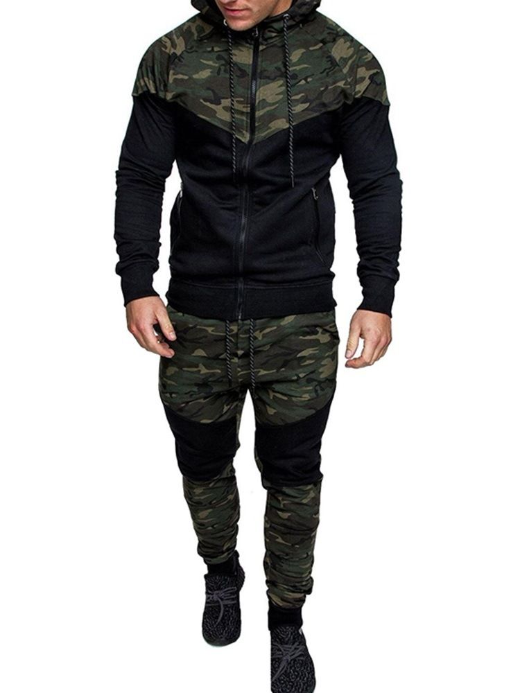 Sport Camouflage Byxor Höst Outfit