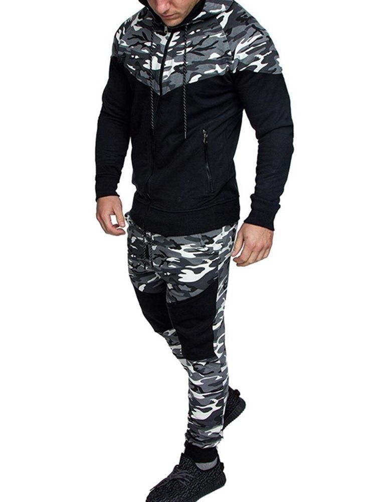 Sport Camouflage Byxor Höst Outfit