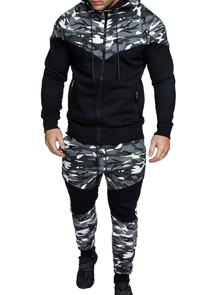 Sport Camouflage Byxor Höst Outfit