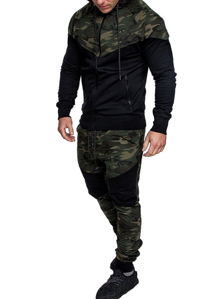 Sport Camouflage Byxor Höst Outfit