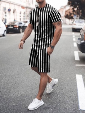 Stripe T-Shirt Pocket Herr Outfit