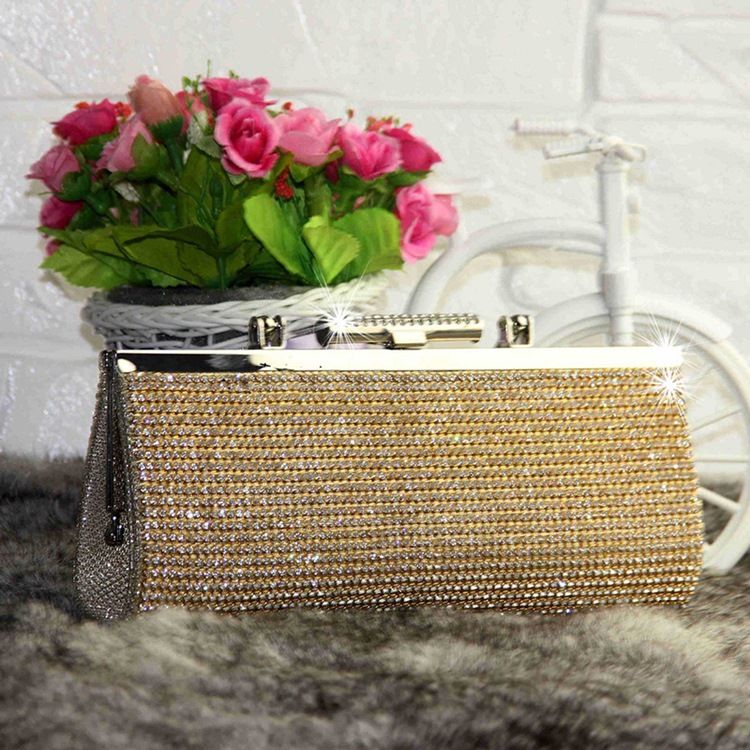 Koreansk Stil Paljetter Rhinestone Clutch