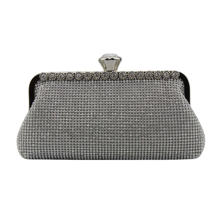 Rhinestone Dekoration Dam Clutch