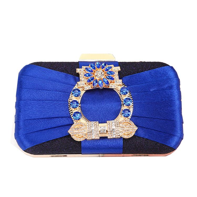 Rhinestone Mångsidiga Satin Clutches & Evening Bags