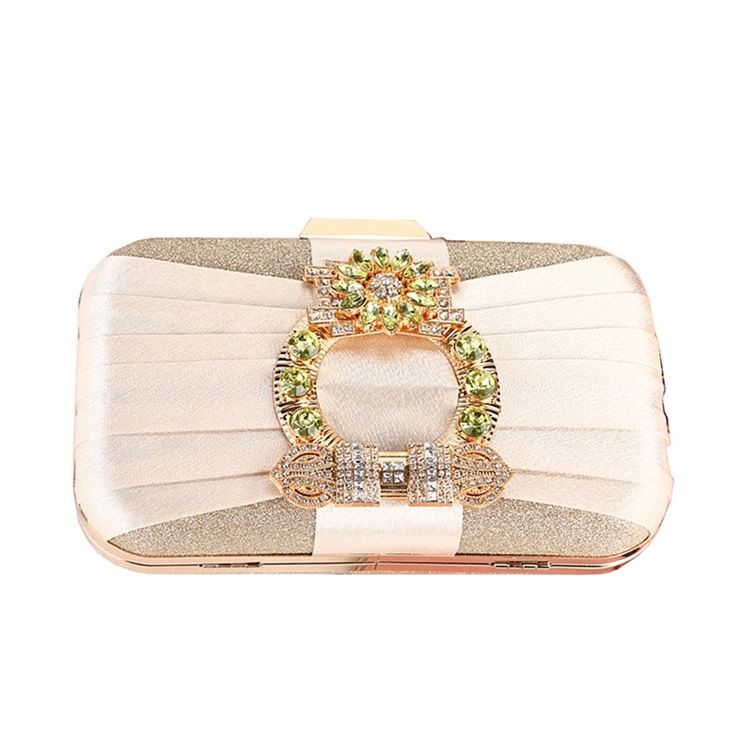 Rhinestone Mångsidiga Satin Clutches & Evening Bags