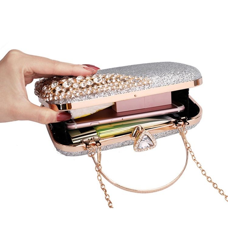 Sequin Rektangel Bankett Clutches & Evening Bags