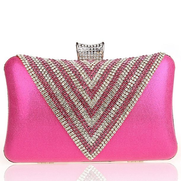 Triangel Rhinestone Evening Clutch