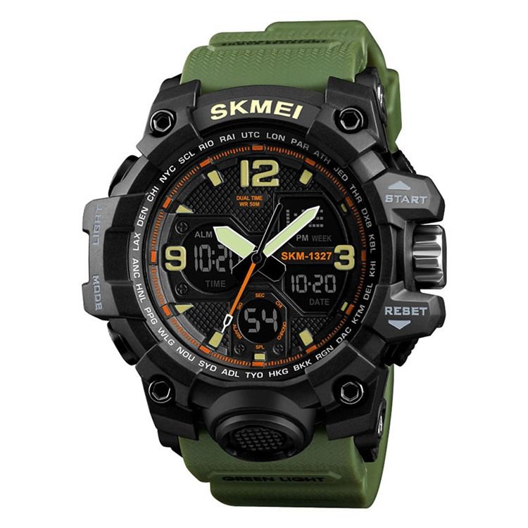 Herrsport Multi-Function Multi-Color Double Movement Herrklocka