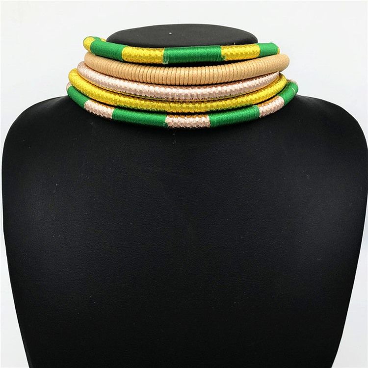 Color Block Hoop Smycken Set