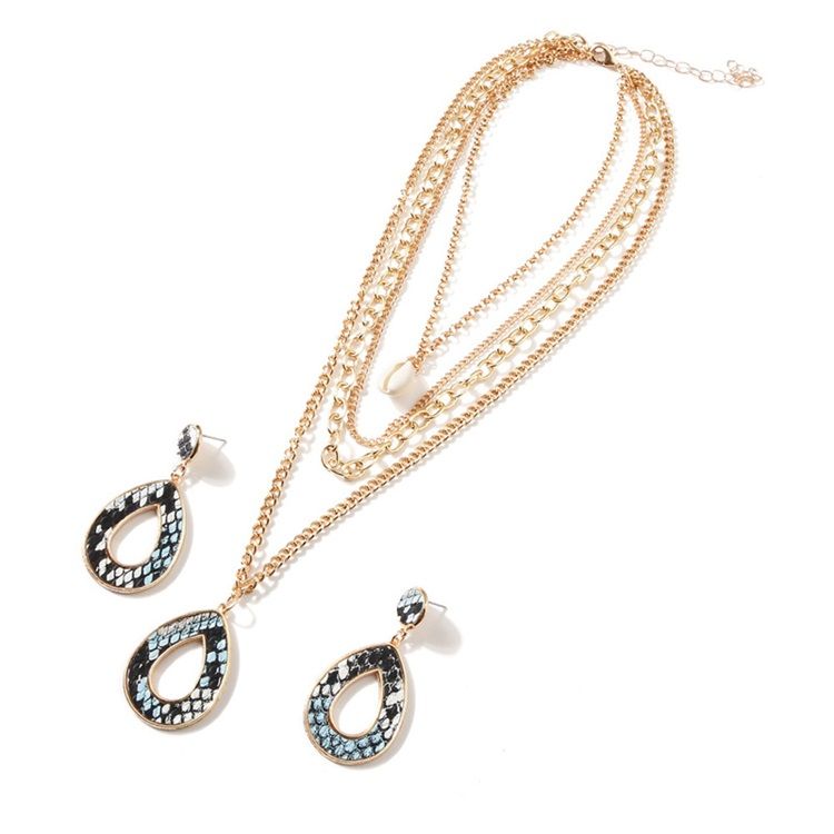 Diamante Halsband Anniversary Smycken Set