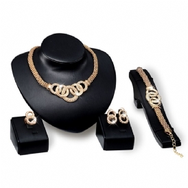 Diamante Halsband Present Smycken Set