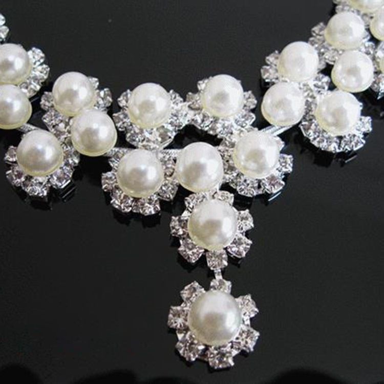 Pearl Flower Bröllop Smycken Set