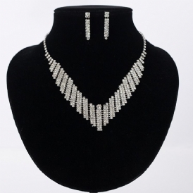 Rhinestone Halsband Diamante Årsdagen Smycken Set