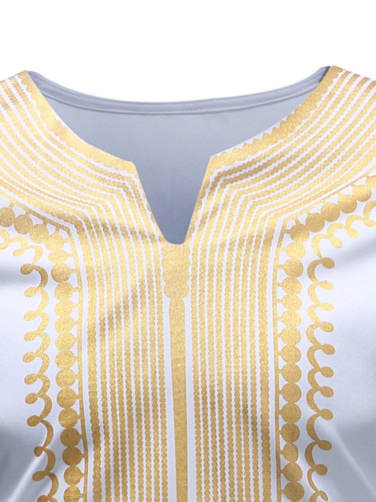 Afrikanskt Mode Dashiki-Tryck För Män Casual T-Shirts