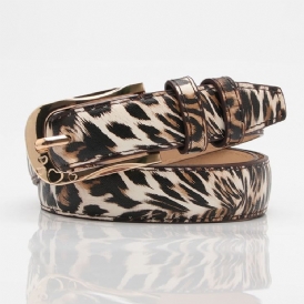 Fashion Pin Spänne Leopard Print Pu-Bälte