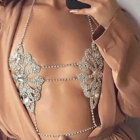 Rhinestone Body Chain Halsband