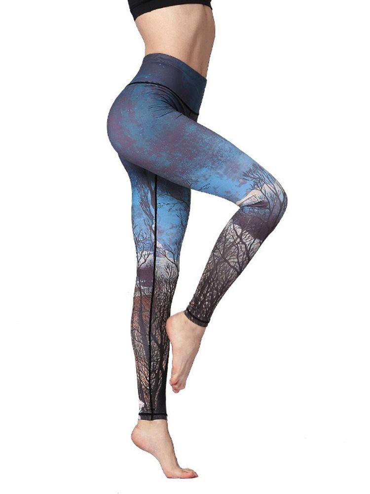 Anti-Svett Kvinna Full Längd Byxor Yoga Byxor Hög Midja Tiktok Leggings