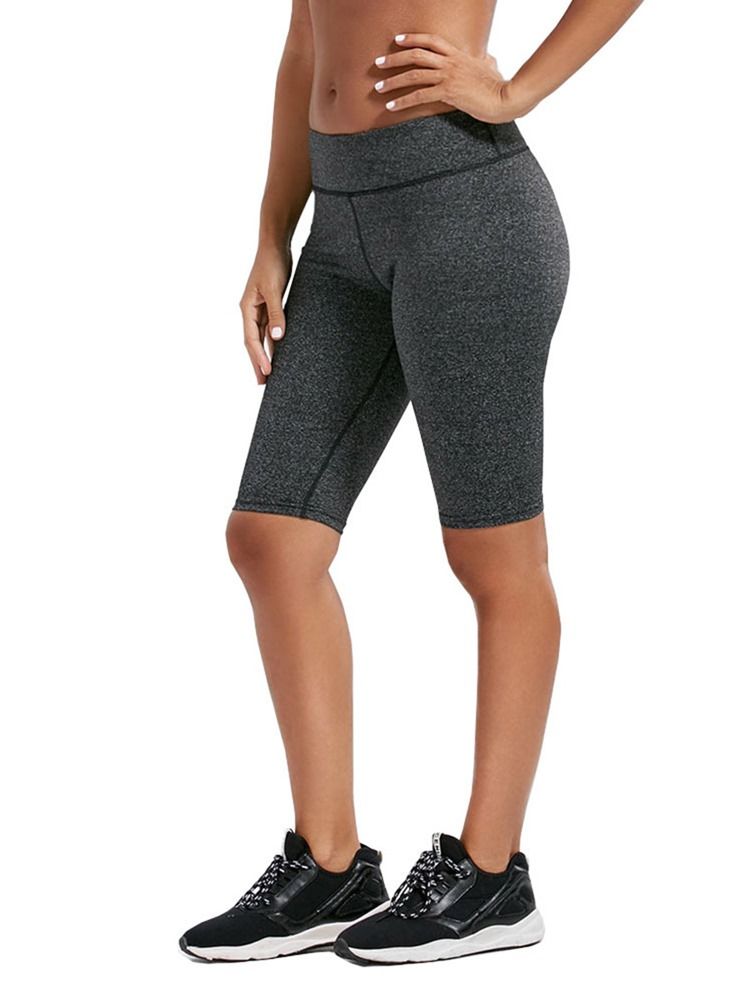 Gym Sport Seamless Andningsbara Knälånga Leggings Yogabyxor Tiktok Leggings Med Hög Midja