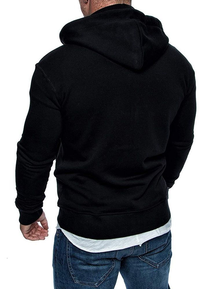 Pocket Cardigan Zipper Casual Hoodies