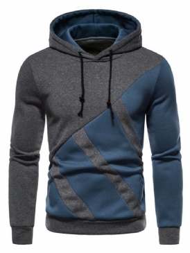 Pullover Patchwork Color Block Pullover Casual Hoodies