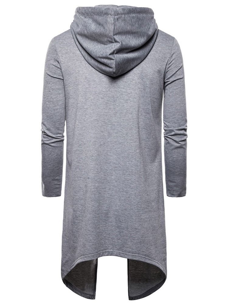 Pullover Plain Slim Hoodies För Män