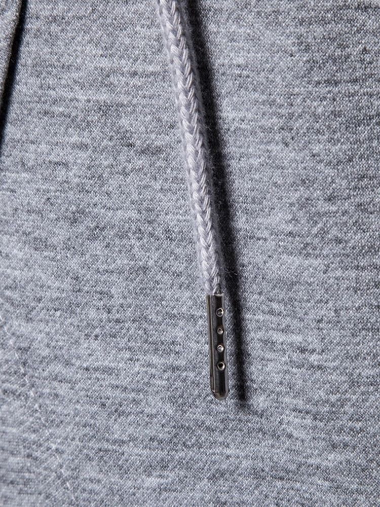 Pullover Plain Slim Hoodies För Män