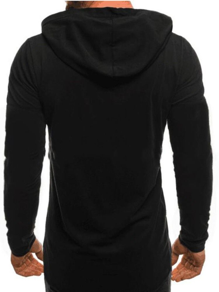 Pullover Raka Hoodies För Herr