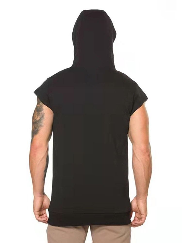 Vanlig Tröja Slim Casual Hoodies För Män