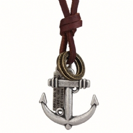 Anchor Pendant Herrhalsband