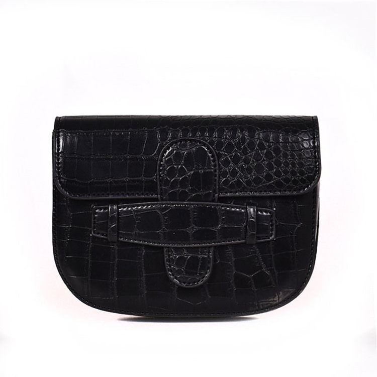 Alligator Thread Pu Sadel Crossbody Bag